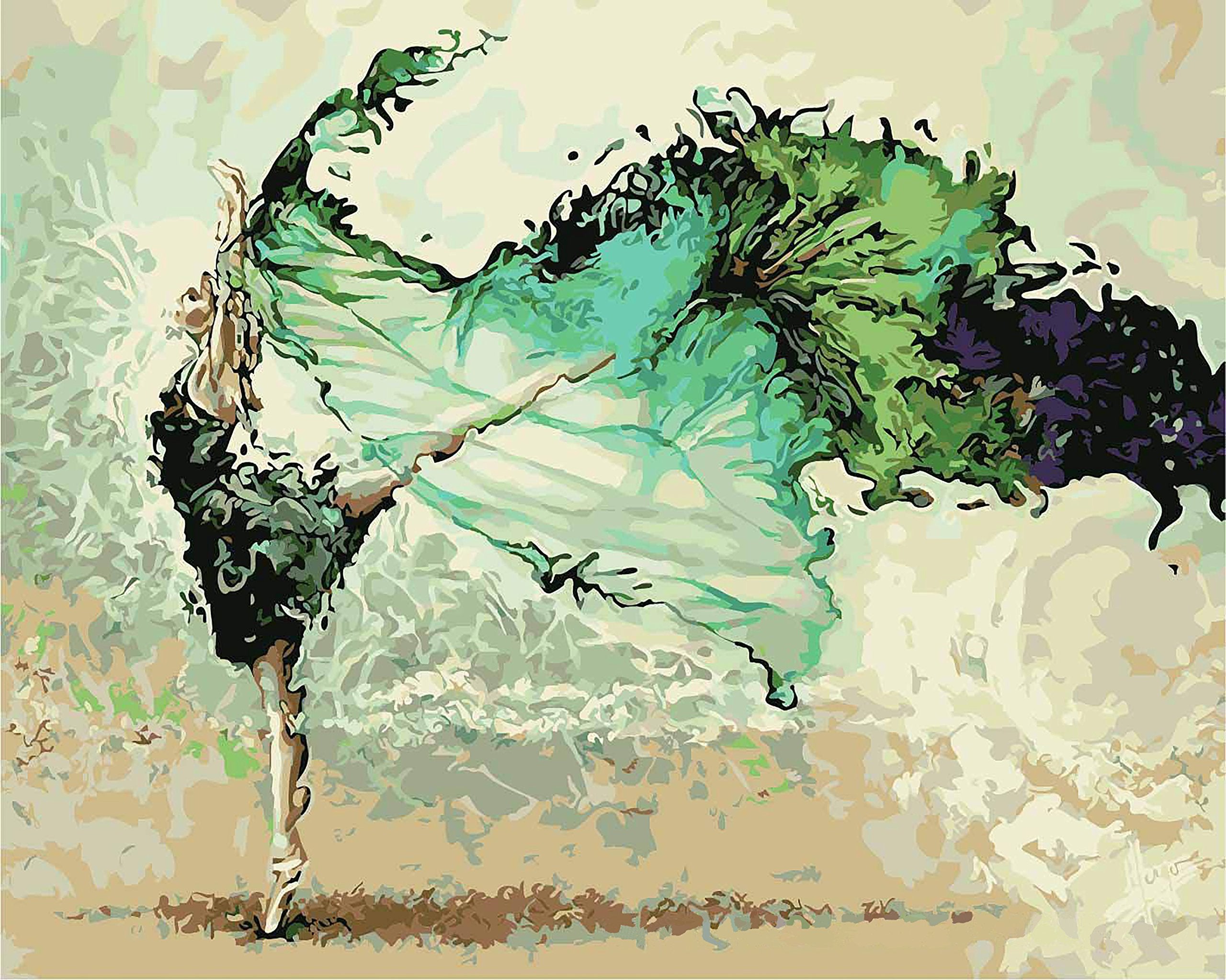 dance paint by number