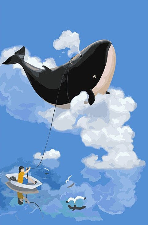 Girl With Flaying Whale Kit