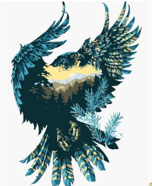 Gorgeous Eagle Portrait - Painting Kit