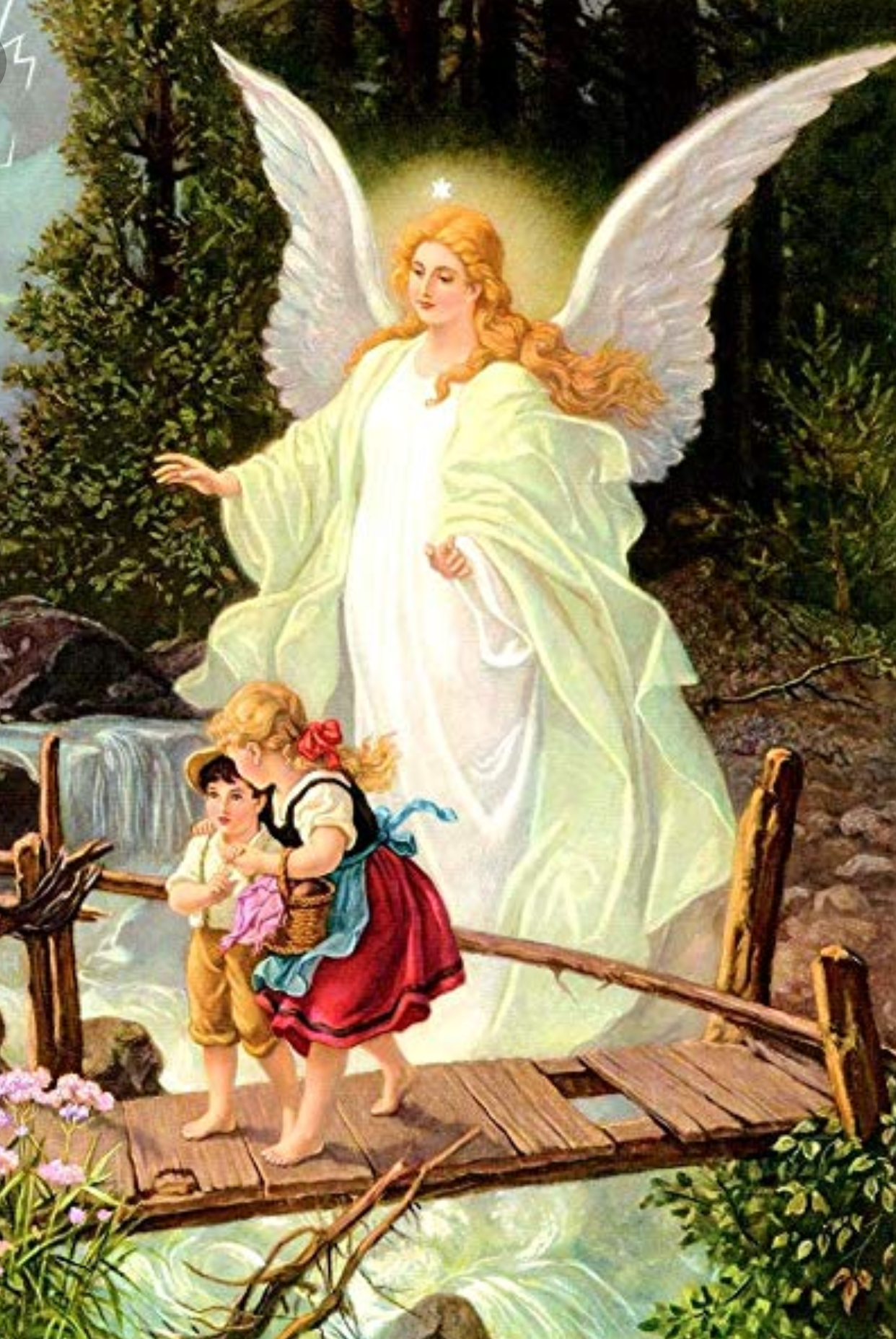 Guardian Angel With Children paint by number