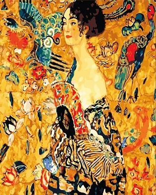 Gustav Klimt Woman fan - Painting Kit