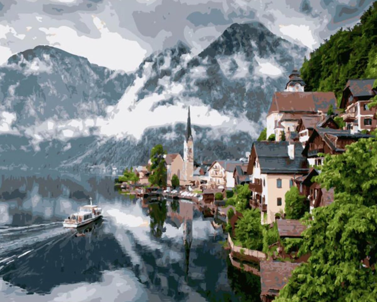Hallstatt Austria Painting