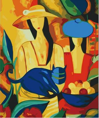 Hats & Cat Girls Picasso - Painting Kit