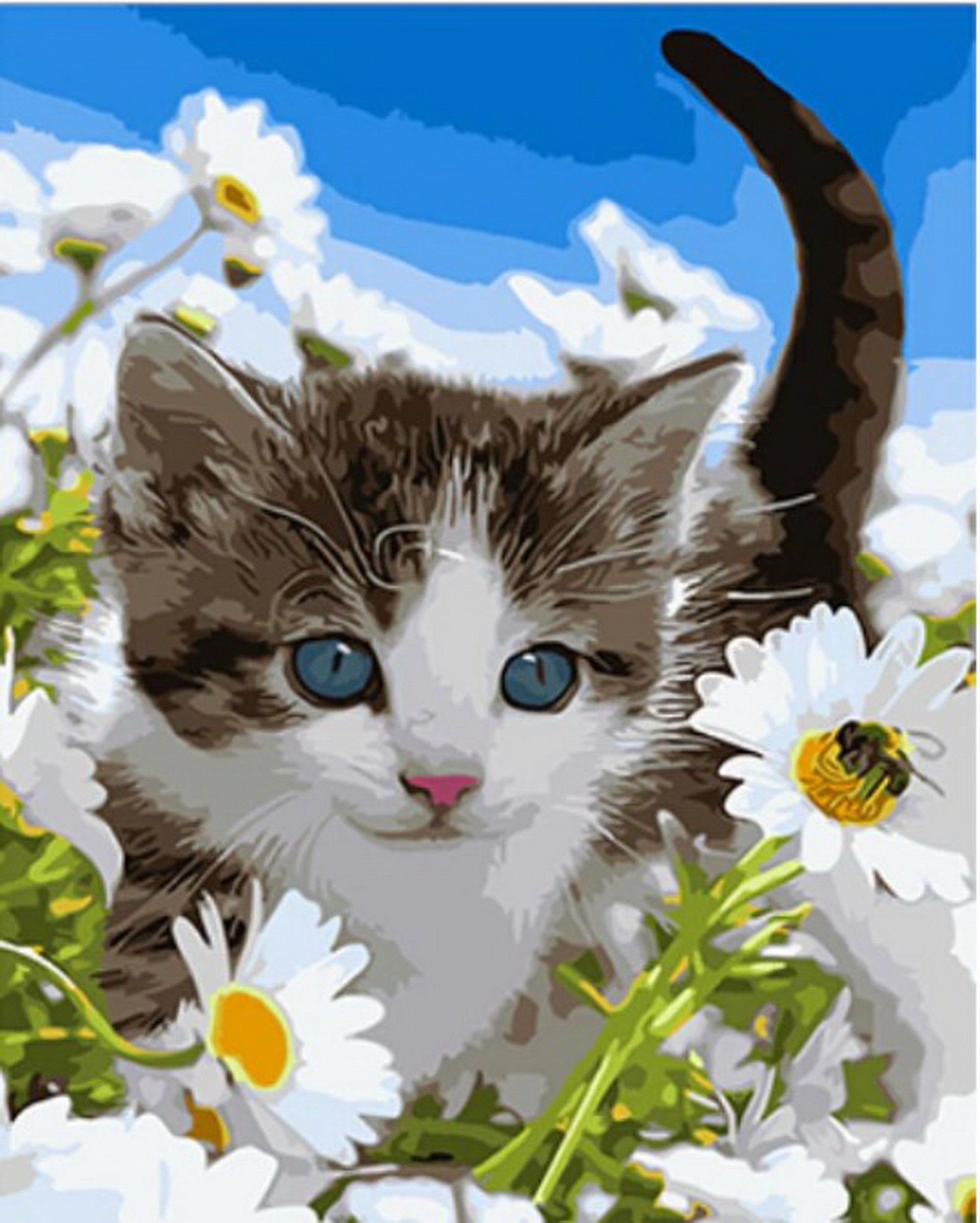 Kitten Painting by number DIY Kit