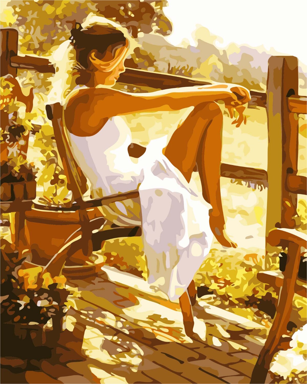 Lady In White Dress Painting Kit