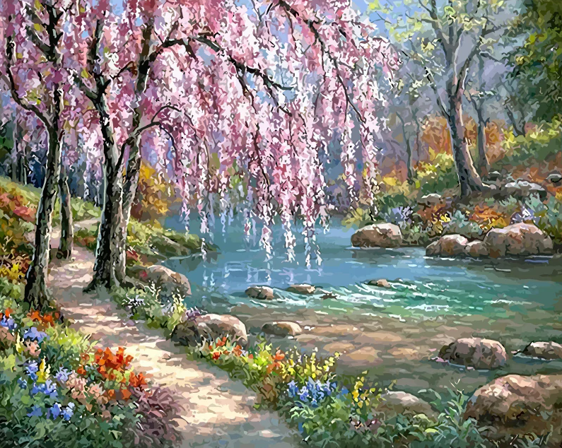 Lake And Trees In Forest Kit
