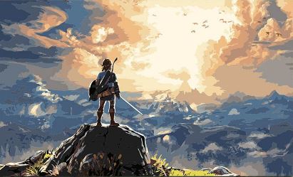 Legend of Zelda Breath of the Wild - Paint by Numbers