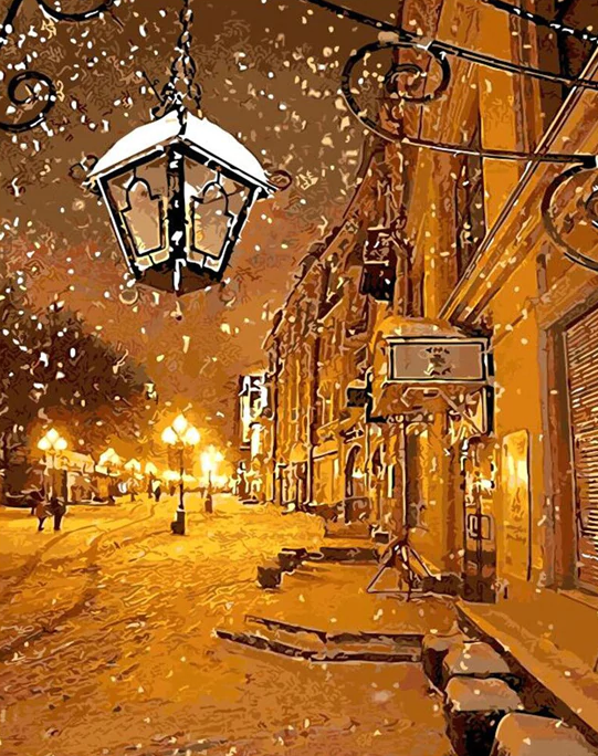 Light In Winter Paint By Numbers Kit