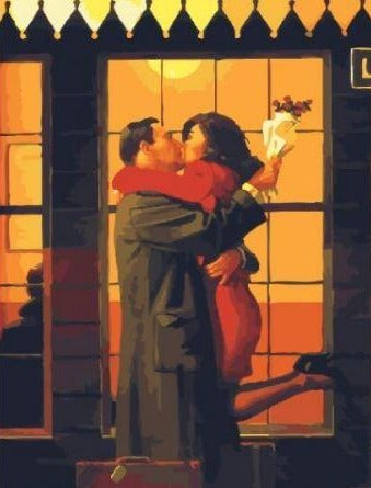 Couple Kissing - Paint by Numbers