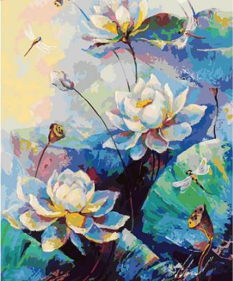 Nice Lotus Flowers - Painting Kit