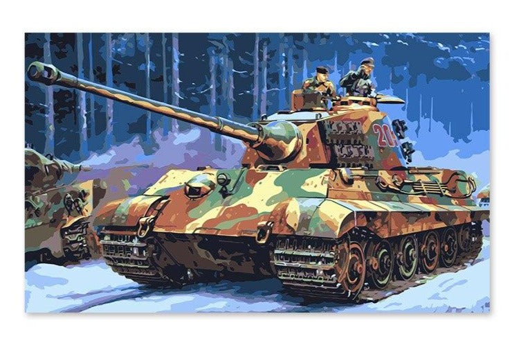 World War 2 Tanks - Paint by Numbers