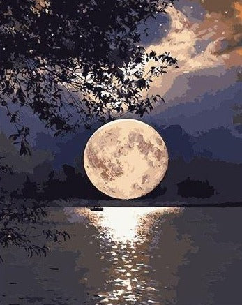 Full Moon Twilight - Paint by Numbers