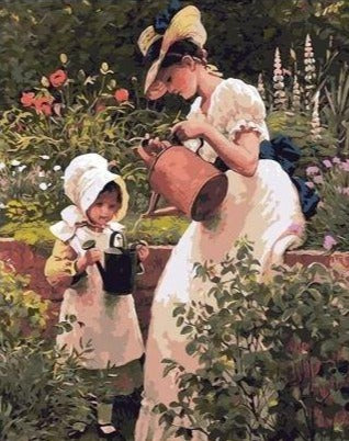 Gardening Family - Paint by Numbers