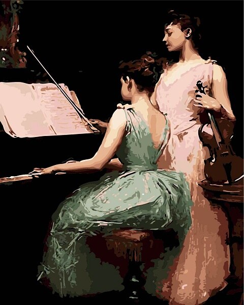 Musical Ladies Painting Kit
