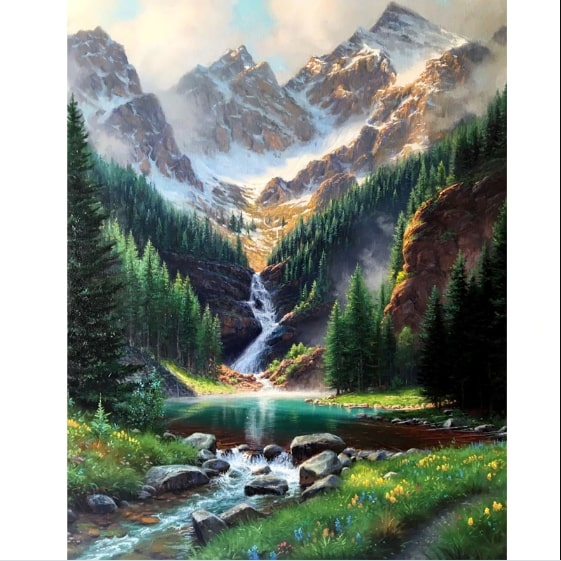 Natural landscape of Nature - Paint by Numbers
