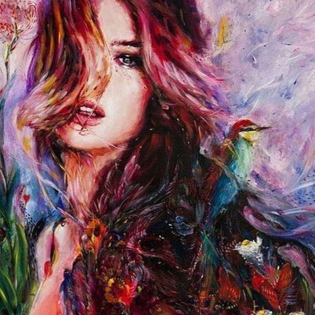 Stunning painting of a Beautiful Women - Painting Kit