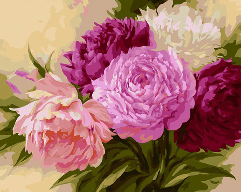 Pink And White Flowers Kit