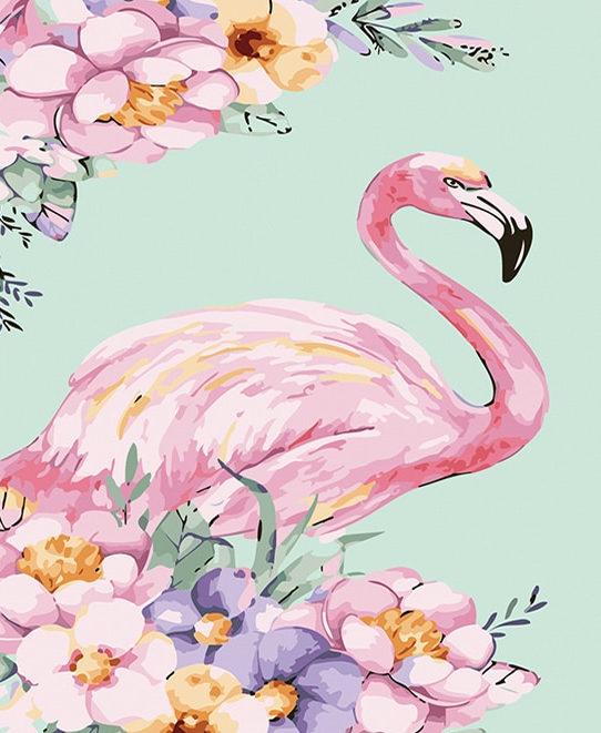 Swan And Flowers