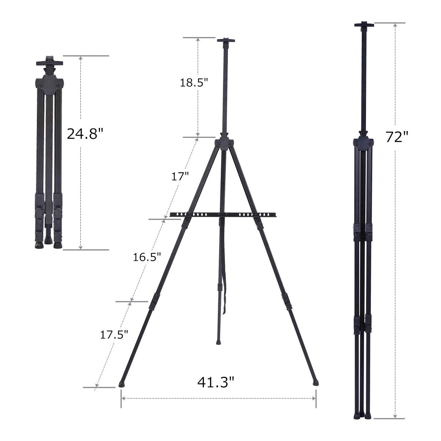 metal easel DIY paint by numbers kit 
