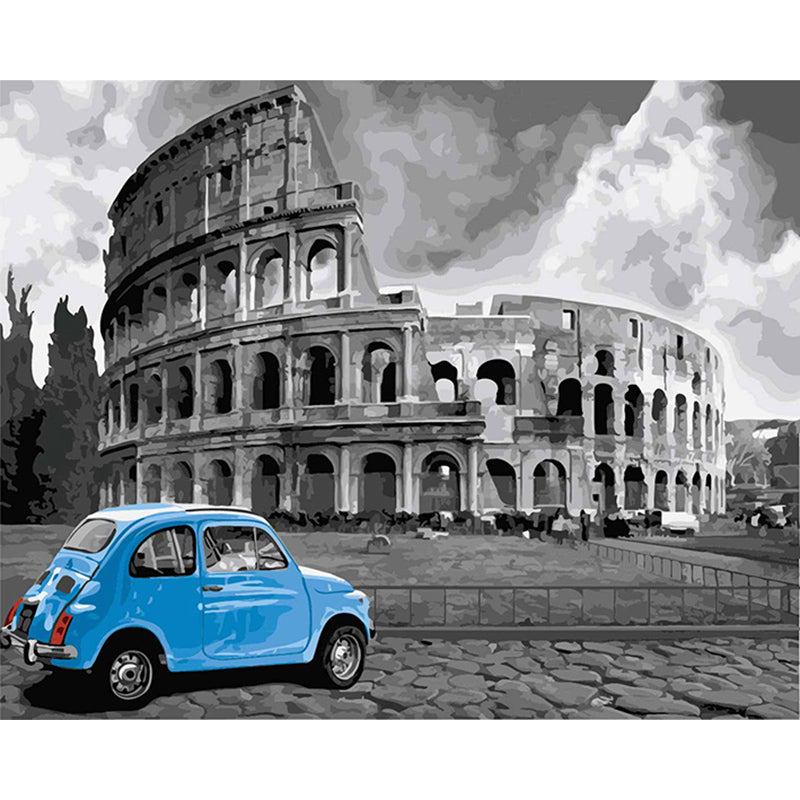 Car And Colosseum
