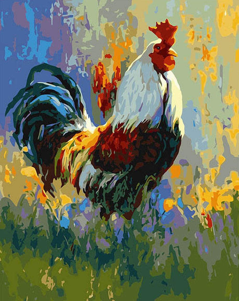 Rooster Painting By Numbers Kitt