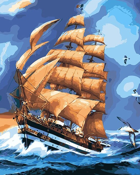 Drowning Ship painting