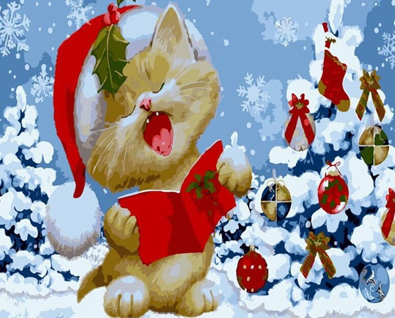 Singing Cat painting