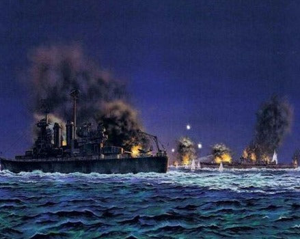 Sinking Warship - Paint by Numbers Kit