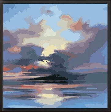 Sun Set Abstract Sky - Painting Kit