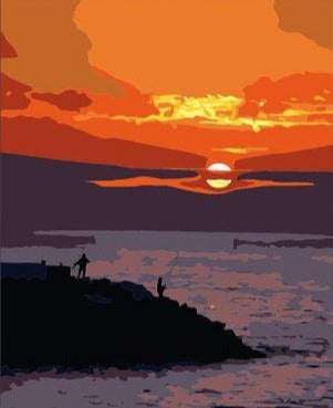 Sun Setting - Paint by Numbers