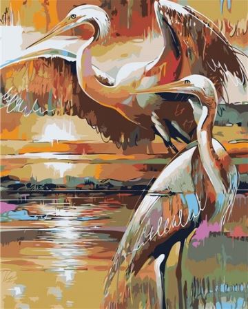 The Swans Abstract - Painting Kit