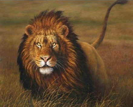 The Lion Hunt - Paint by Numbers