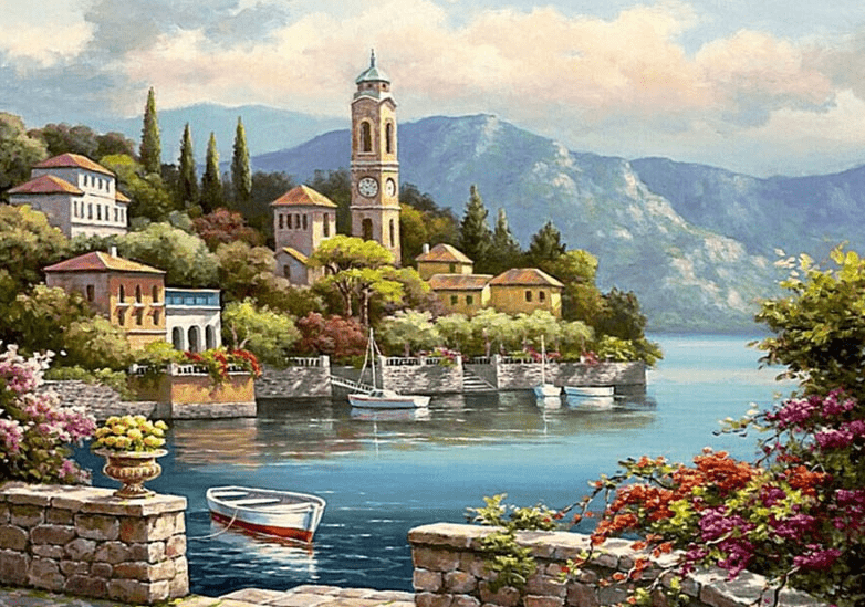 Beautiful Town painting