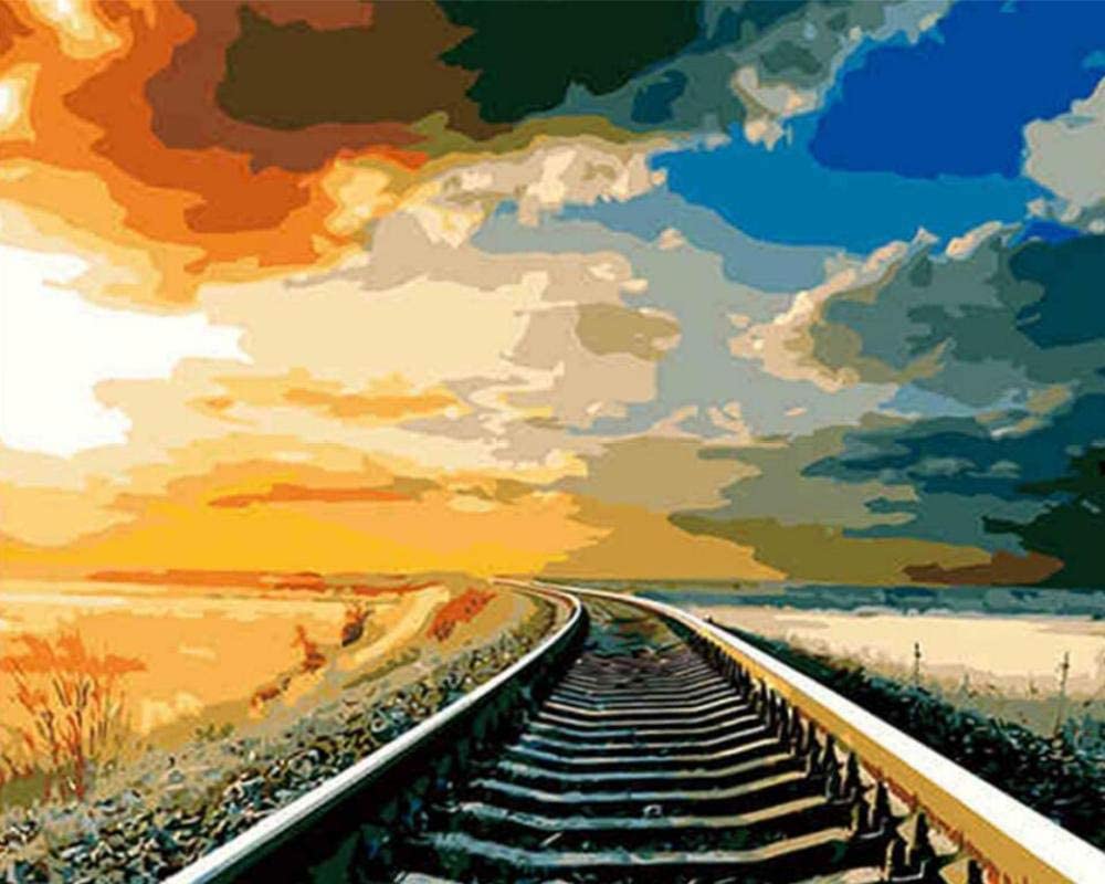 Train Track Painting