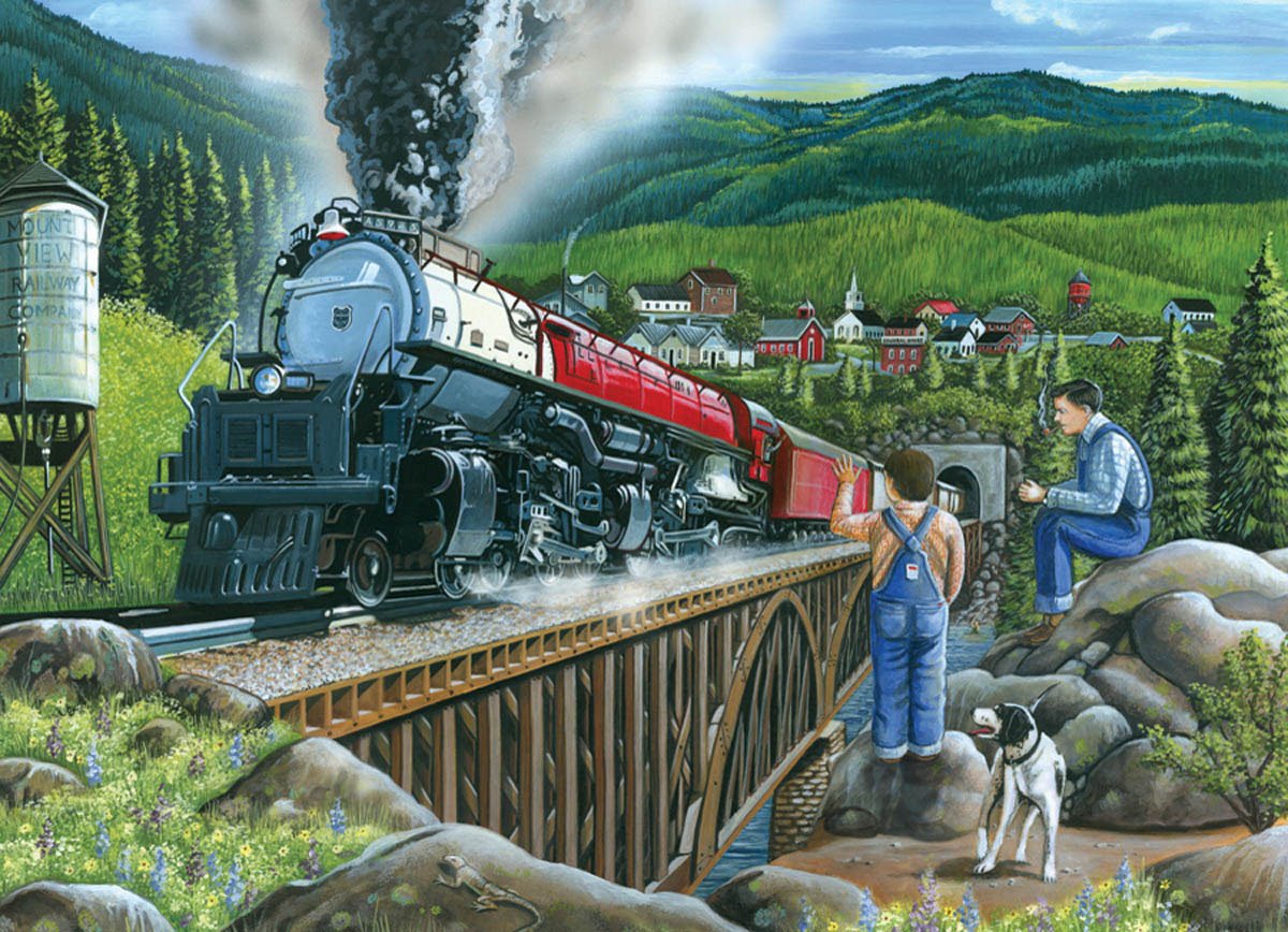 Train in Town Painting kit