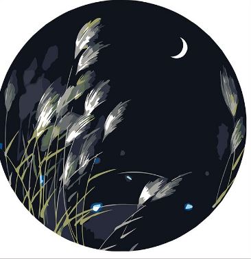 Under the Reeds Moonlight - Paint by Numbers