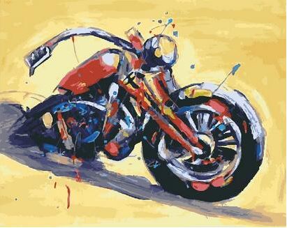 Unique Motorcycle Still Life - Paint by Numbers