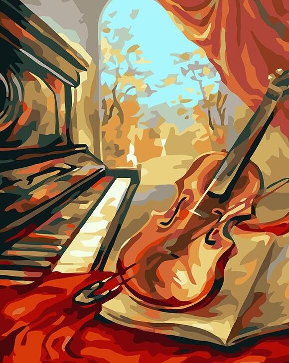 Violin And Piano painting kit