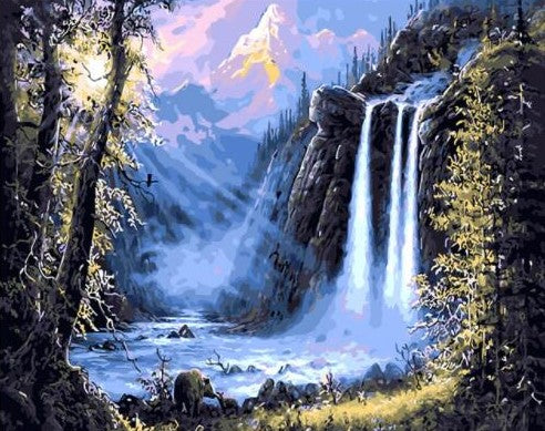 Waterfall in jungle