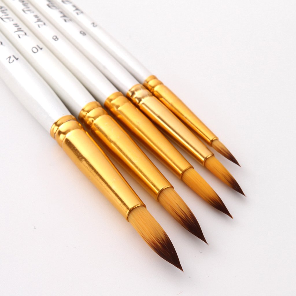 white brushes paint by number