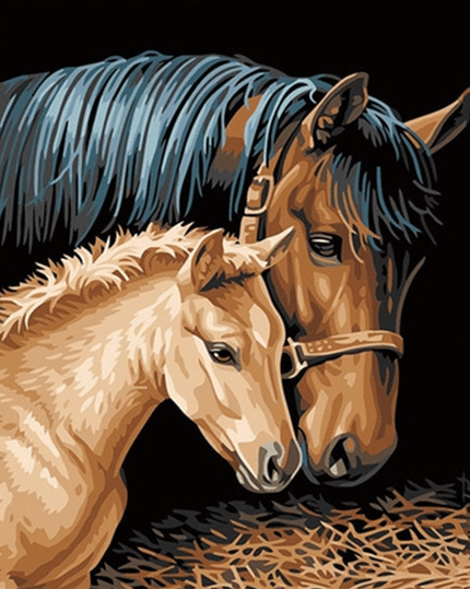 Horse With Baby Horse