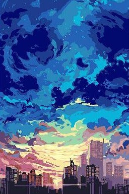 Beautiful Sky - Paint by Numbers Kit