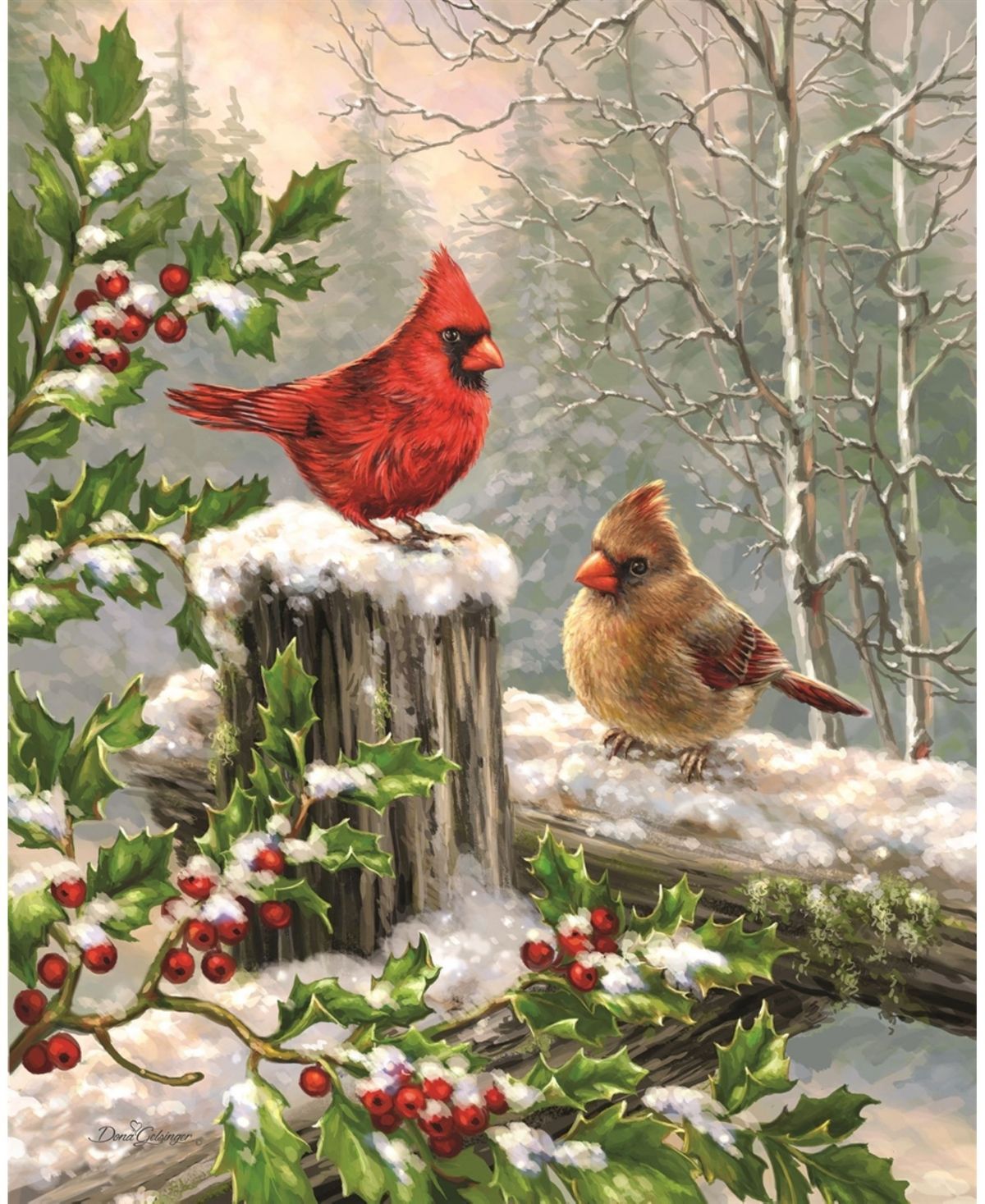 Red Birds Paint by numbers kit