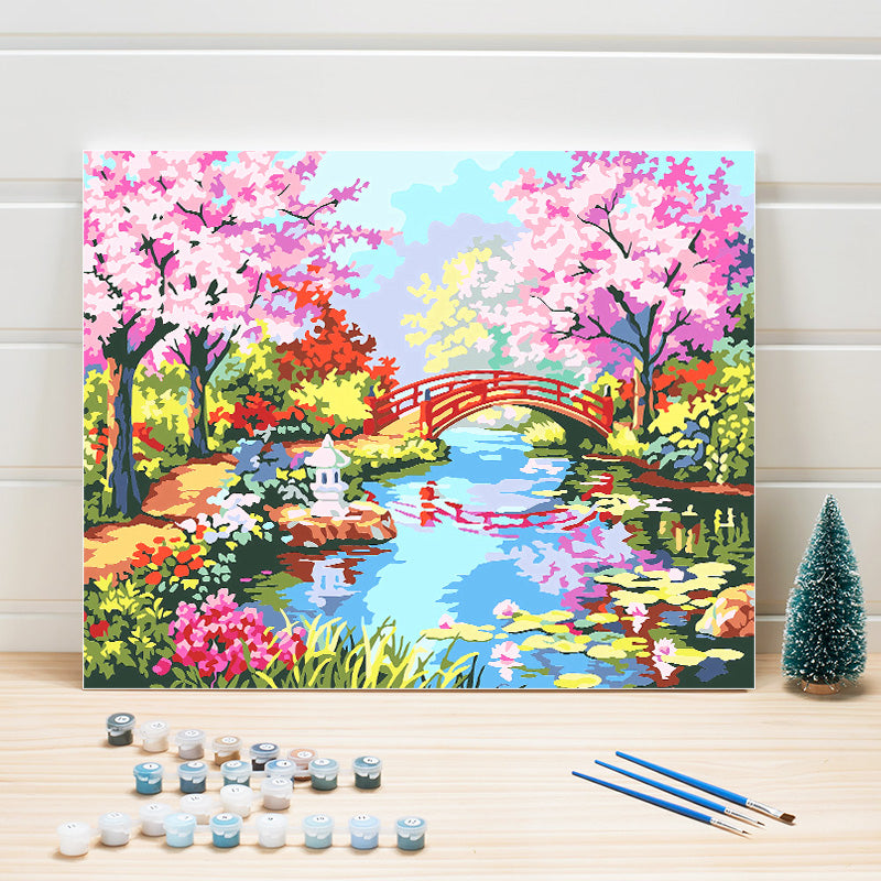 Animated pond painting