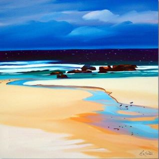Seaside Abstract Painting - Paint by Numbers
